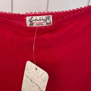 Free People Red Skirt